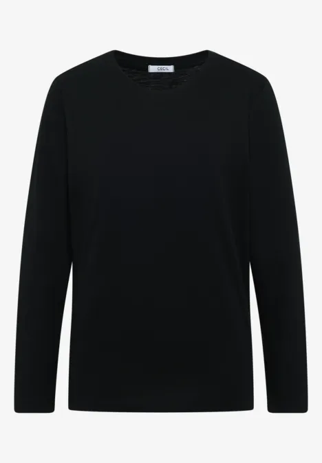 Basic Rundhalsshirt Black