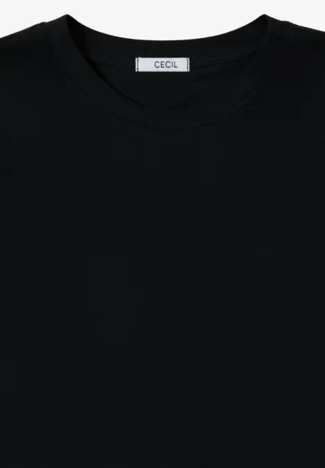 Basic Rundhalsshirt Black