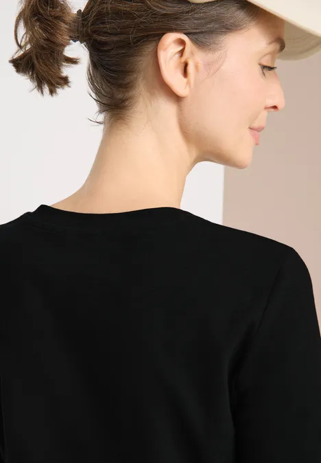 Basic Rundhalsshirt Black