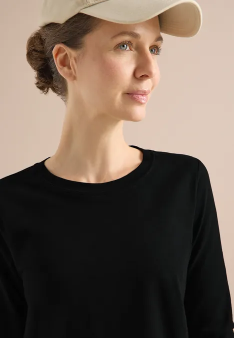 Basic Rundhalsshirt Black