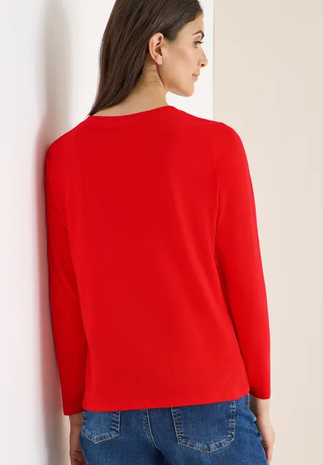 Basic Rundhalsshirt pumkin orange