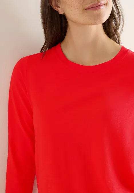 Basic Rundhalsshirt pumkin orange
