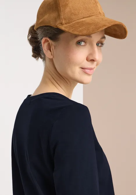 Basic Rundhalsshirt urban dark blue