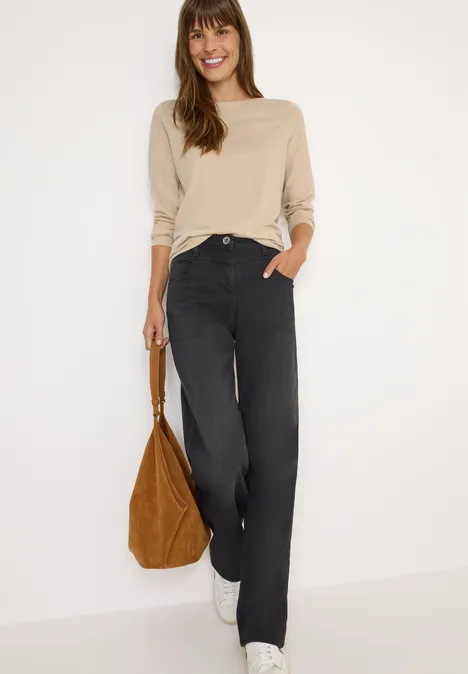 Shirt met lange mouwen light greige melange