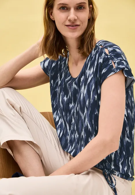 Shirt mit Cut-Out Details urban navy blue