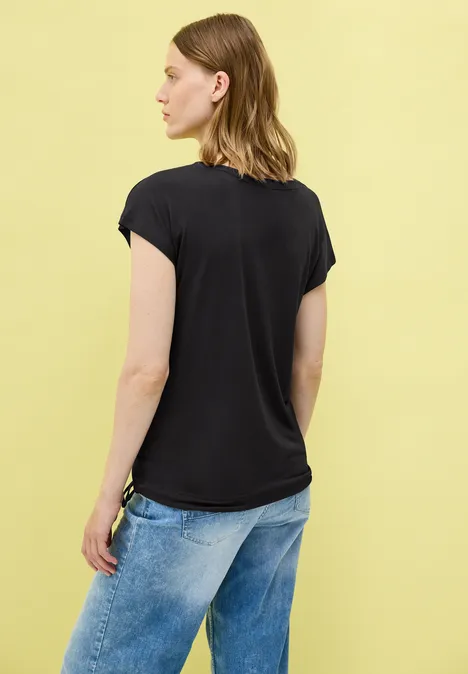 Shirt mit Cut-Out Details Black
