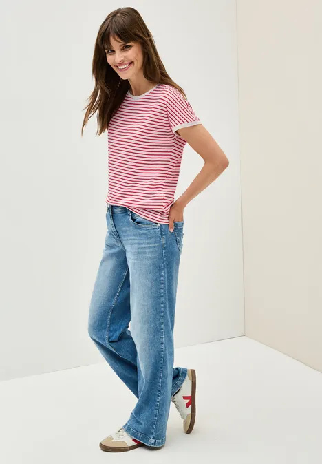 Gestreiftes Shirt glazed apple red