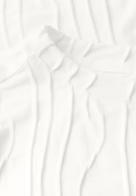 Strukturshirt vanilla white