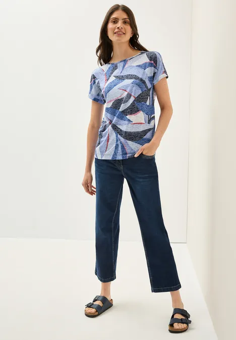 Shirt im Ausbrenner-Look urban navy blue