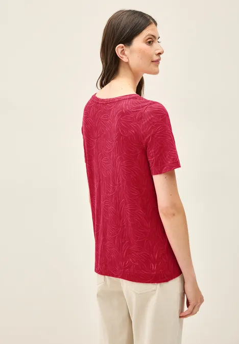 T-Shirt mit Schmucksteinen glazed apple red