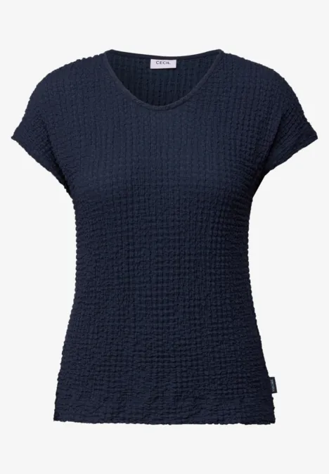 Strukturshirt urban navy blue