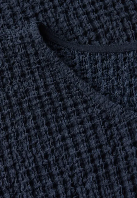 Strukturshirt urban navy blue