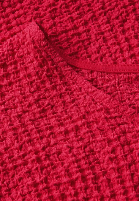 Strukturshirt glazed apple red