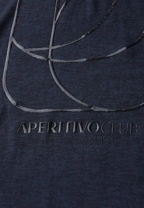 Shirt mit tonalem Print urban navy blue