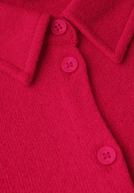 Leichte Crepe Jacke glazed apple red