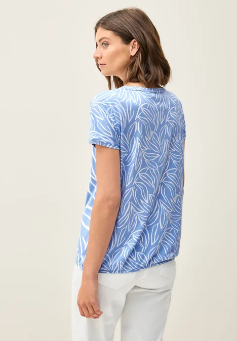 Print-Mix Shirt deep pastel blue