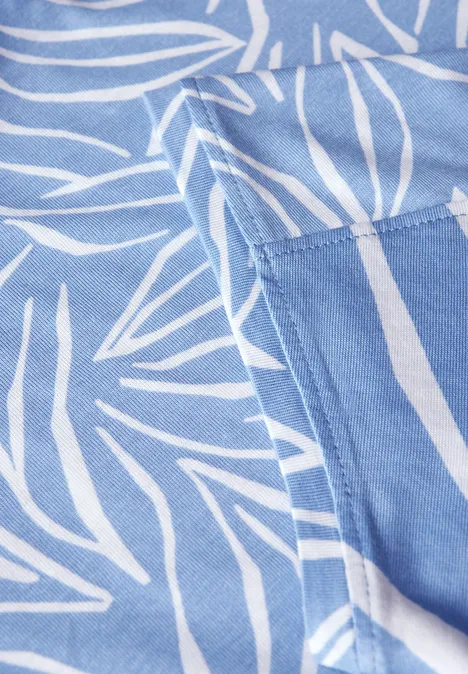 Print-Mix Shirt deep pastel blue