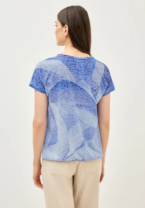 T-Shirt in Ausbrenneroptik urban navy blue