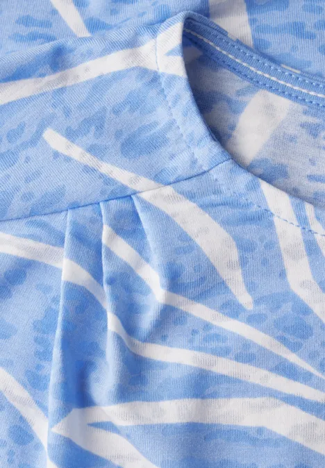 Shirt in Ausbrenner-Optik deep pastel blue