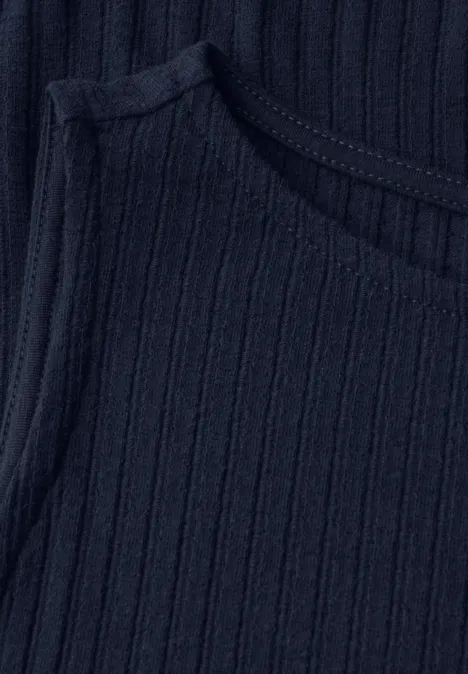 Top mit Rippstruktur urban navy blue