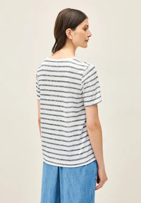 Strick-Look Streifen-Shirt urban navy blue