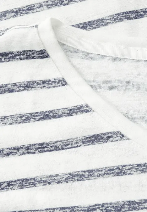 Strick-Look Streifen-Shirt urban navy blue