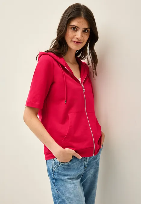 Kapuzenjacke glazed apple red