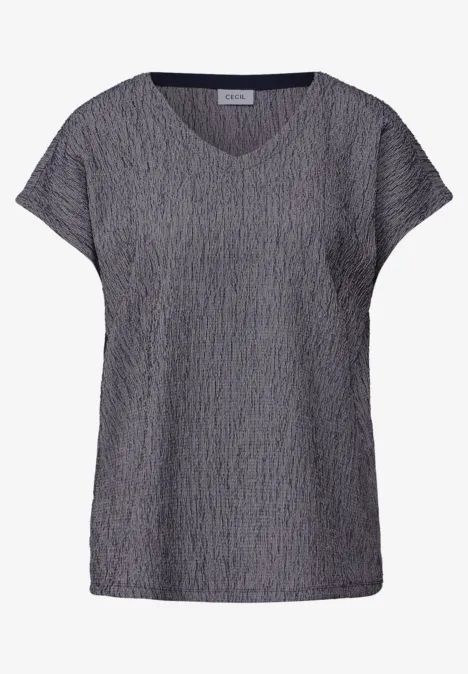 Shirt mit Crepe-Struktur urban navy blue