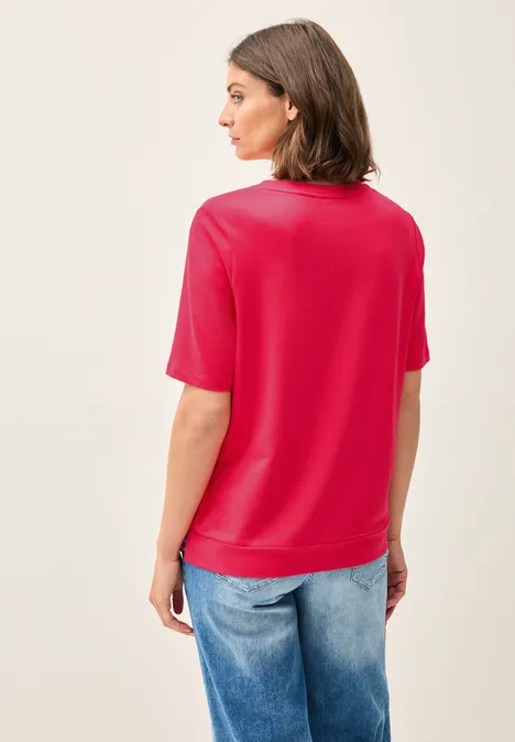 Shirt mit Wording Artwork glazed apple red