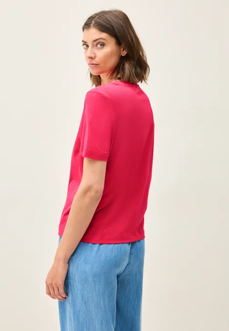 Shirt mit Schmucksteinen glazed apple red