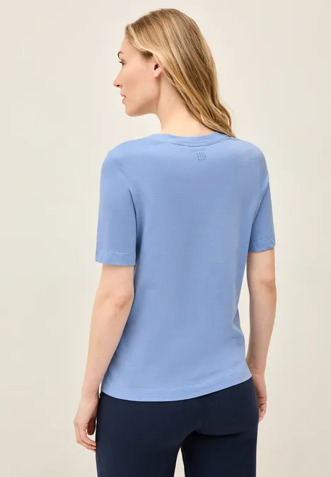 Shirt mit Schmucksteinen deep pastel blue