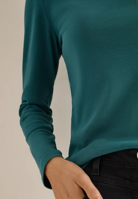 Shirt mit U-Boot-Ausschnitt dark sea green