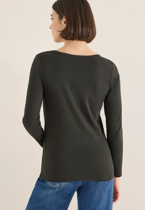 Shirt met boothals null Shirt met boothals null