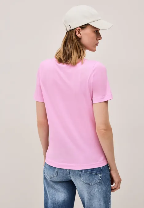Shirt mit Folien-Print cherry blossom pink