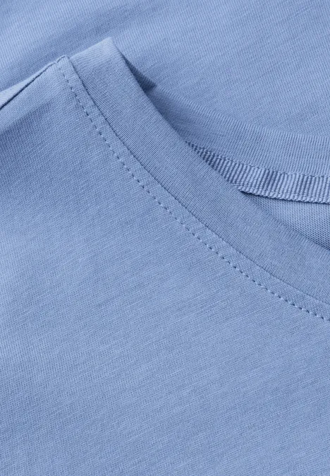 Shirt mit Folien-Print deep pastel blue