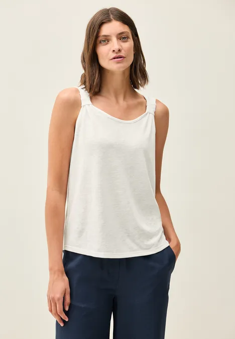 Top in Strick-Optik vanilla white
