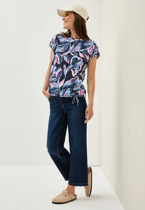 Gemustertes Shirt urban dark blue
