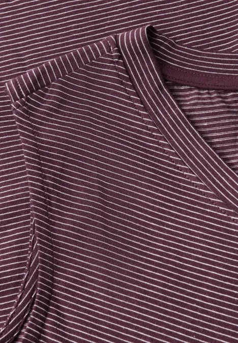 Gestreiftes Top mulberry red