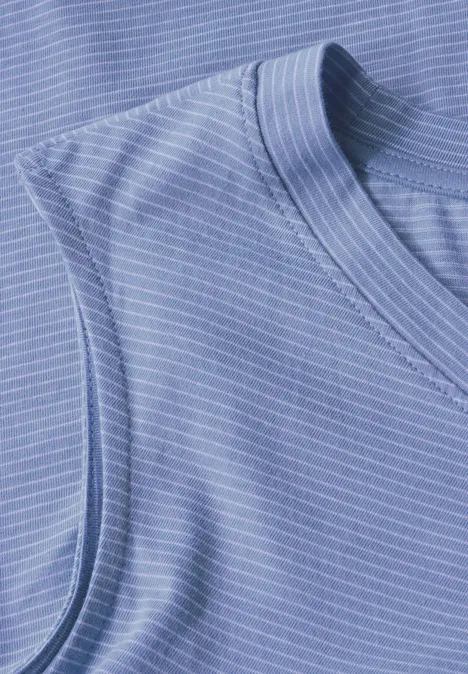 Gestreiftes Top deep pastel blue
