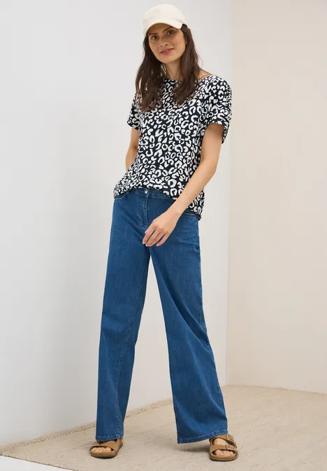 Leo Shirt mit Raffung urban dark blue