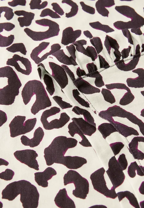 Leo Shirt mit Raffung mulberry red