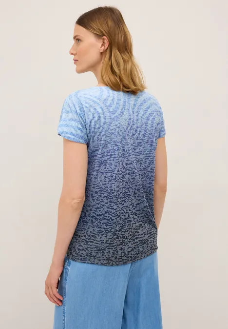 Ausbrenner Wording Shirt urban dark blue