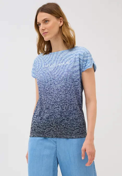 Ausbrenner Wording Shirt urban dark blue