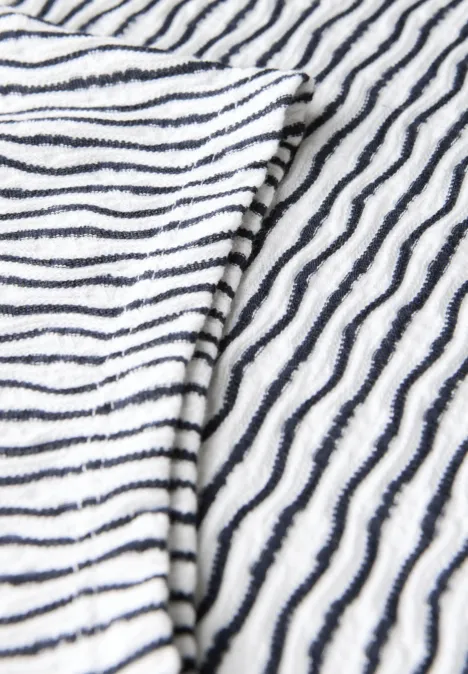 Gemustertes Strukturshirt urban dark blue