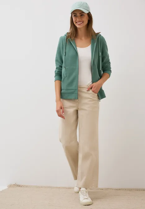 Leichte Kapuzenjacke jewel green