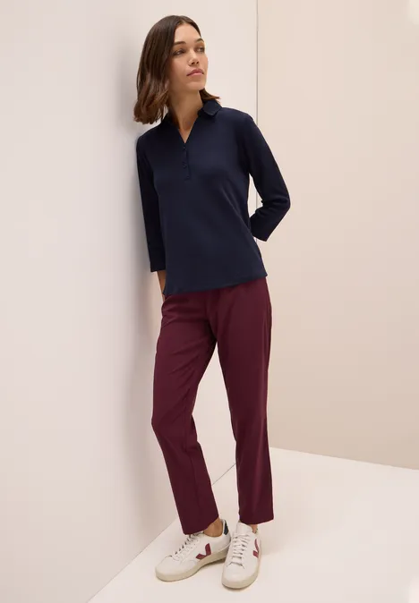 Poloshirt mit 3/4-Arm urban dark blue
