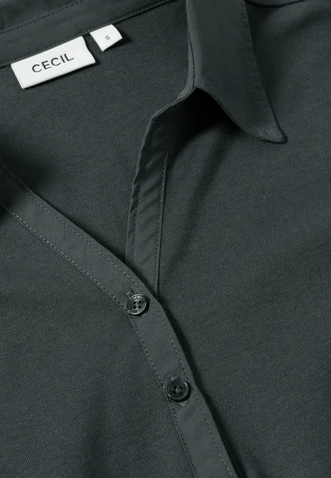 Poloshirt mit 3/4-Arm ink green