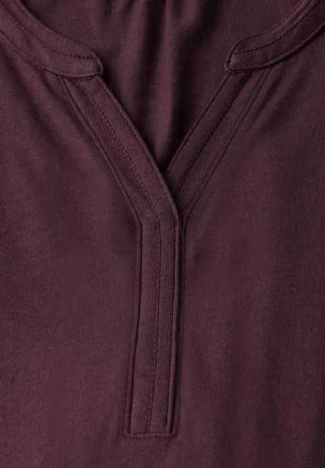 Lässiges Shirt im Tunika Look mulberry red