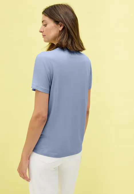 Lässiges Shirt im Tunika Look mountain blue
