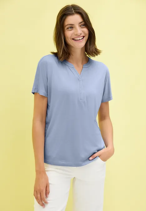 Lässiges Shirt im Tunika Look mountain blue
